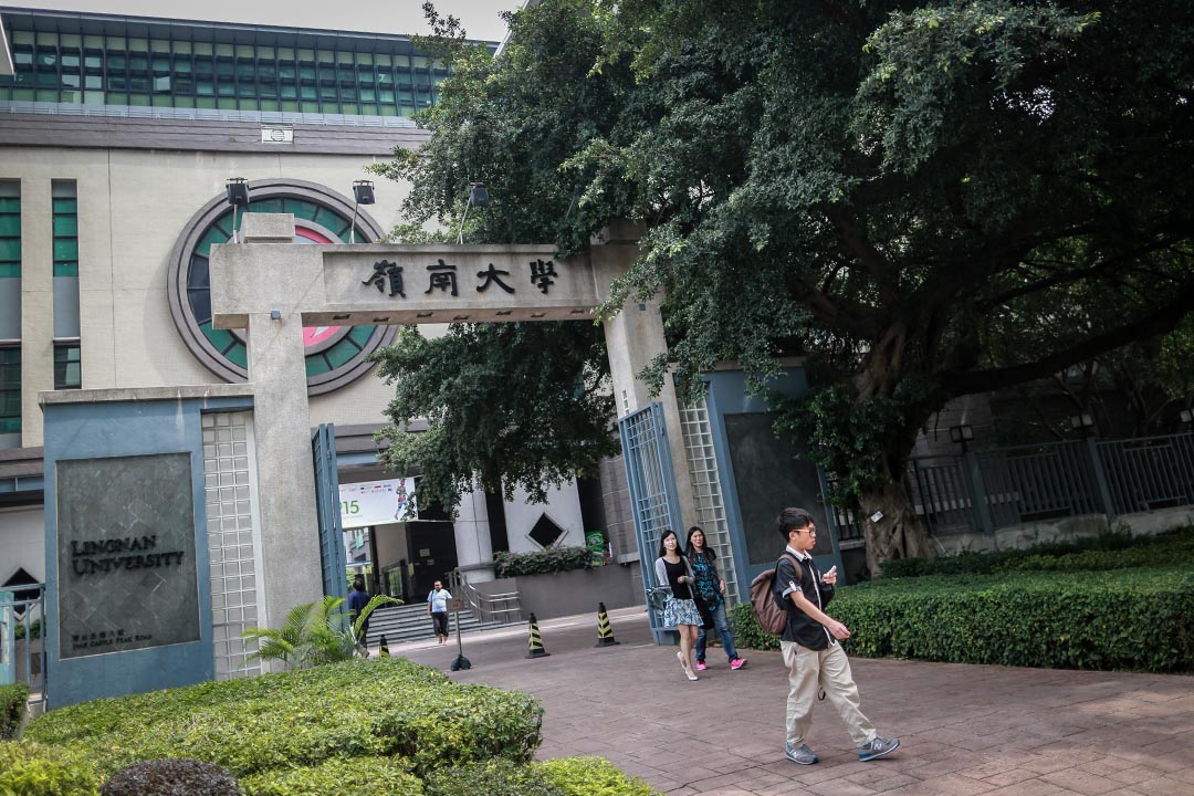 香港嶺南大學協理副校長夏迪星被指論文抄襲,該校校董李以力被曝涉嫌買賣學位。攝:王嘉豪/端傳媒