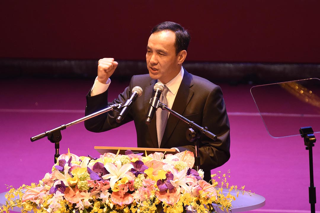 國民黨主席朱立倫。攝 : 陳弘岱/端傳媒