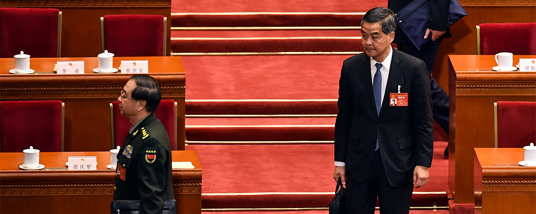 2017年3月5日，梁振英出席全國人民代表大會。