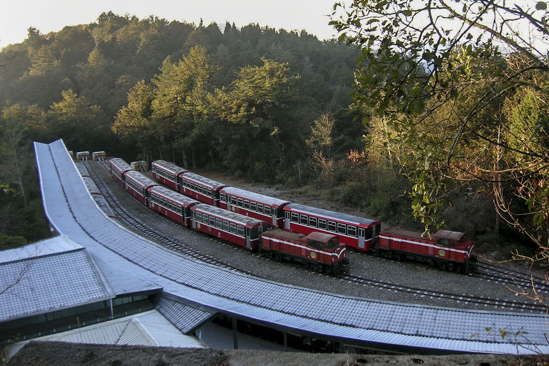 阿里山祝山車站。