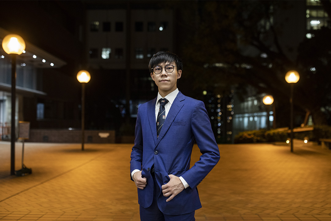 港大校委會本科生代表李梓成。